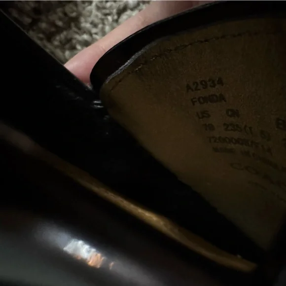 Coach Women's Black Loafers with Silver Accent Size 7 - Picture 10 of 15